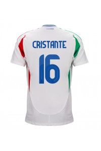 Italia Bryan Cristante #16 Jalkapallovaatteet Vieraspaita EM-Kisat 2024 Lyhythihainen